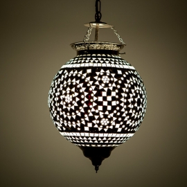 Pendant globe mosaic - 25 cm.