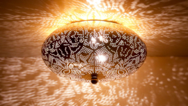 oriental ceiling lamp filigrain Ø 50 cm - vintage gold