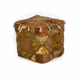 Oriental pouf patchwork