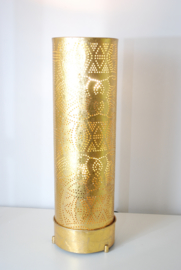 Oosterse vloerlamp filigrain 100 cm - vintage goud