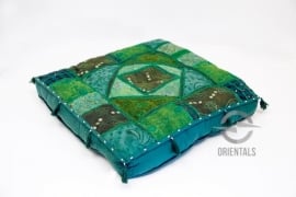 Oriental floor cushion - patchwork
