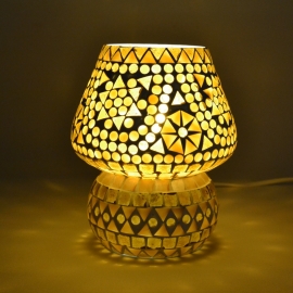 Oriental mushroom table lamp