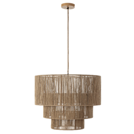 Jute hanglamp 3-laags