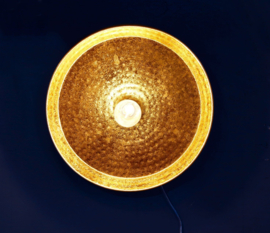 orientalische Deckenleuchte filigran - Tablett-vintage/gold