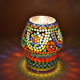 orientalische Tischlampe Mosaik - Pilz-MC