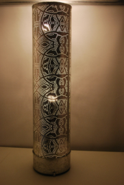 oosterse vloerlamp filigrain 60 cm - vintage zilver
