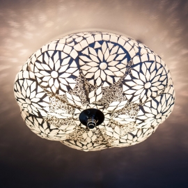 Oriental ceiling lamp melon - Ø 25 cm.