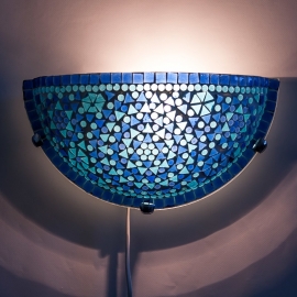 oosterse wandlamp mozaïek - halve maan