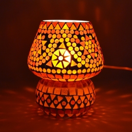 Oriental mushroom table lamp