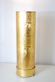 Oosterse vloerlamp filigrain 60 cm - vintage goud