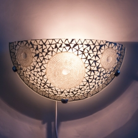 oosterse wandlamp mozaïek - halve maan