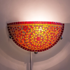 oosterse wandlamp mozaïek - halve maan