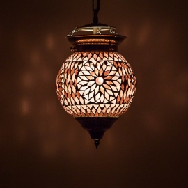 oosterse mozaïek hanglamp - diameter 15 cm.