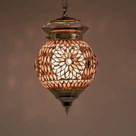 oosterse mozaïek hanglamp - diameter 15 cm.
