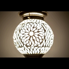 oosterse mozaïek hanglamp - diameter 15 cm.