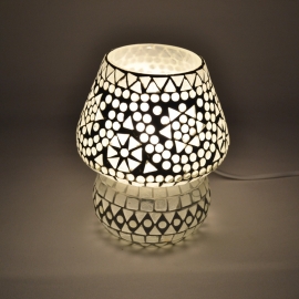 Oriental mushroom table lamp