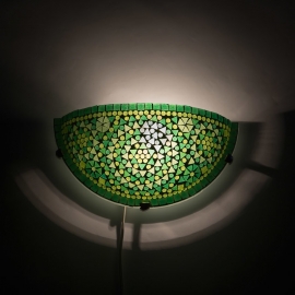 orientalisches Wandlampenmosaik - Halbmond