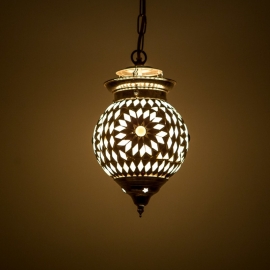 oosterse mozaïek hanglamp - diameter 15 cm.