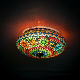 Orientalischen deckenlamp - durchmesser 25 cm.