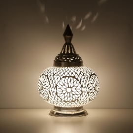 Oriental table lamp - pumpkin