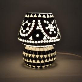 Oriental mushroom table lamp