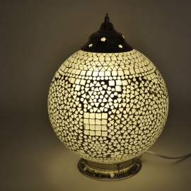 orientalisches Tischlampenmosaik - Durchmesser 25 cm-TRP