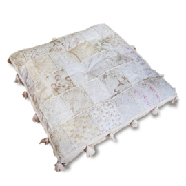 Oriental floor cushion - patchwork