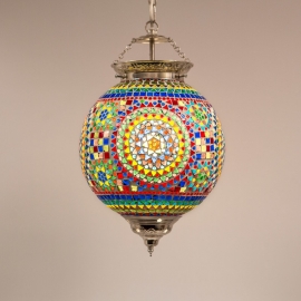 Orientalischen mosaik hängelampe - Durchmesser 25 cm.