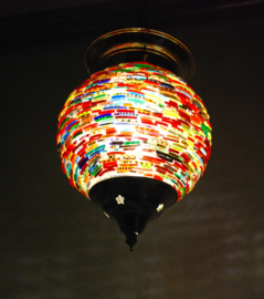 oosterse bangles hanglamp - diameter 15 cm.