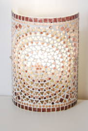 Oriental halve cylinder wall light