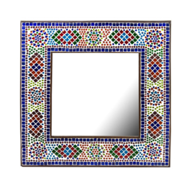 Oriental mosaic mirror