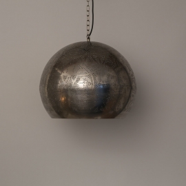 oosterse hanglamp filigrain stijl - open - vintage zilver