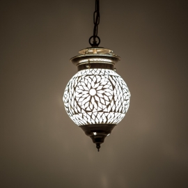 oosterse mozaïek hanglamp - diameter 15 cm.