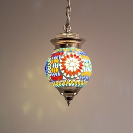 Orientalischen mosaik hängelampe  - Durchmesser 15 cm.