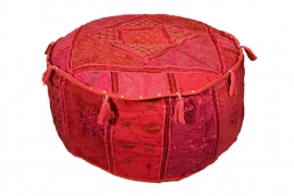 Oriental pouf patchwork