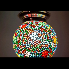 oosterse mozaïek hanglamp - diameter 15 cm.