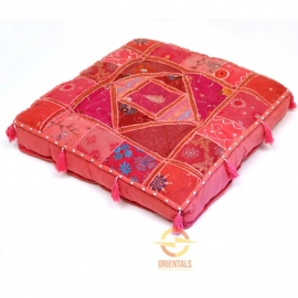 Oriental floor cushion - patchwork