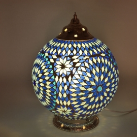 Oriental table lamp globe mosaic - 25 cm.