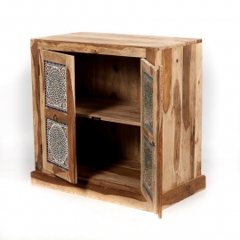 Oriental 2 door cabinet with mosaic