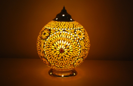 Oriental table lamp globe mosaic - 25 cm.