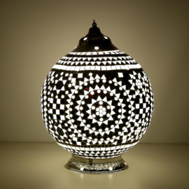 Oriental table lamp globe mosaic - 25 cm.