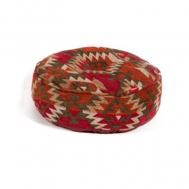 Oriental pouf kilim design