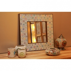 Oriental mosaic mirror