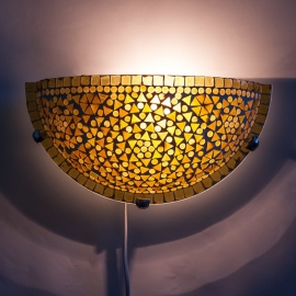  orientalisches Wandlampenmosaik - Halbmond