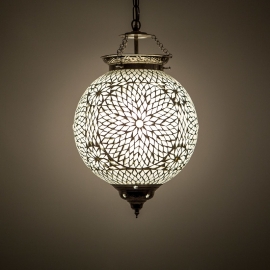 oosterse mozaïek hanglamp - diameter 25 cm-TRP-TD