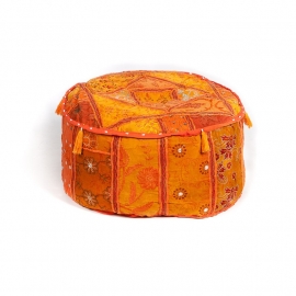 Oriental pouf patchwork