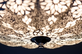 Oriental ceiling lamp melon - Ø 36 cm.