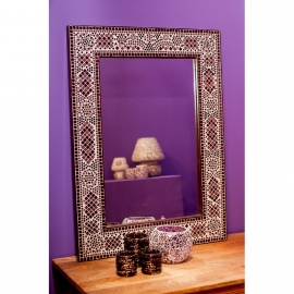 spiegel met mozaïek frame