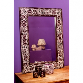 Oriental mosaic mirror