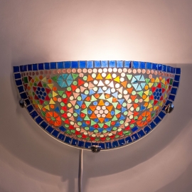 oosterse wandlamp mozaïek - halve maan